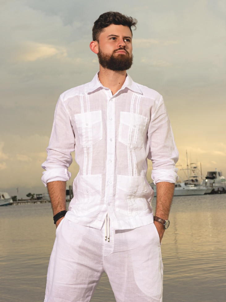 Guayabera Fuerza Blanca